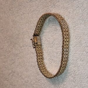 3-tone Italian Sterling Silver Bracelet